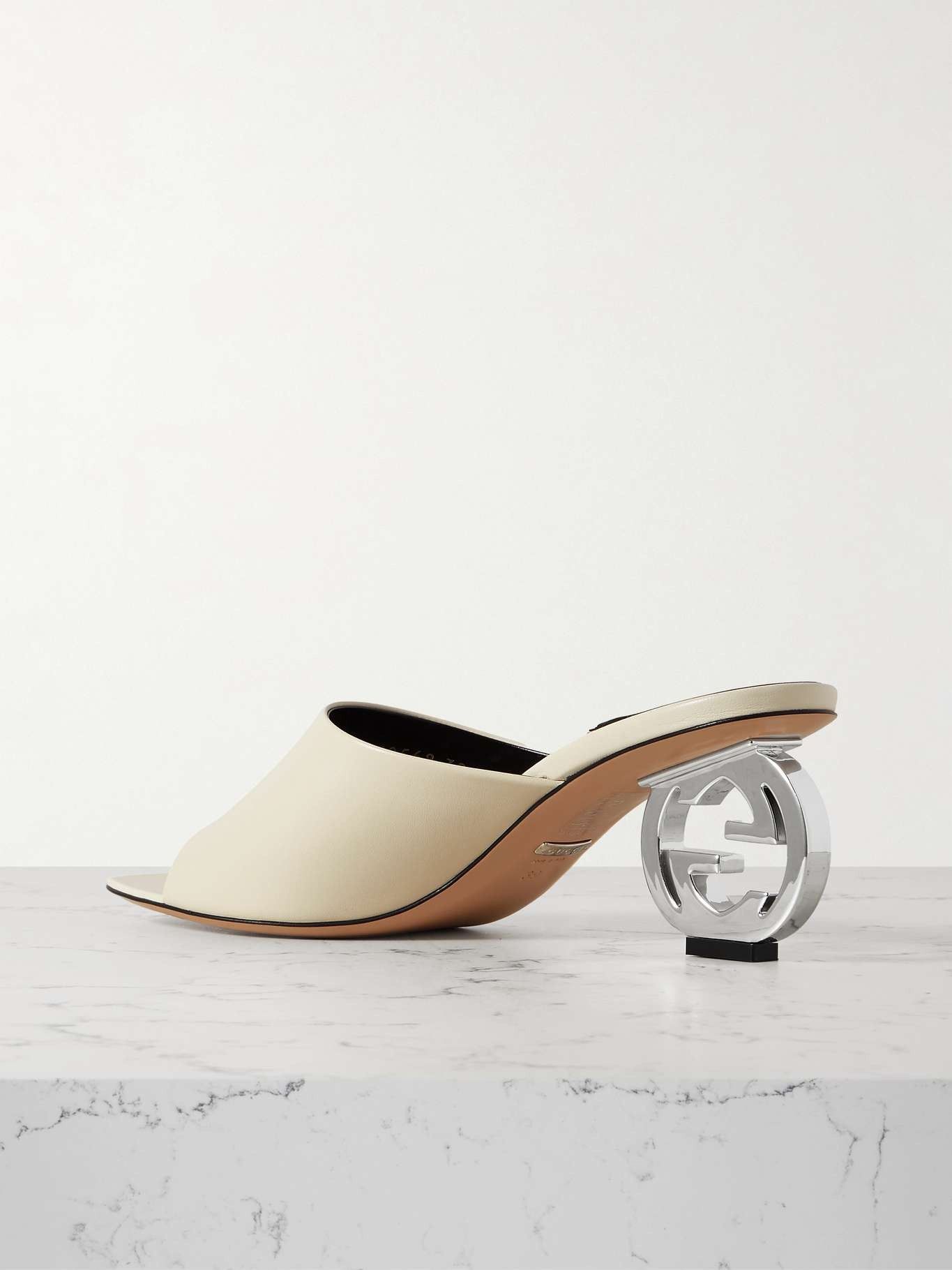 Gucci women's interlocking G heel sandal Size US 8 / IT 38 - 3 Thumbnail