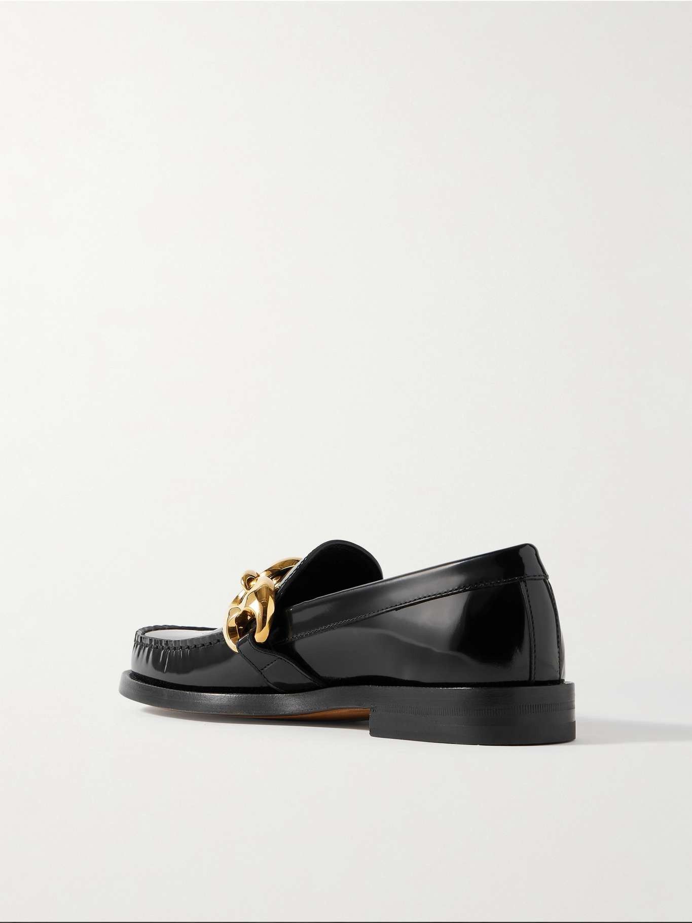 Gucci marina embellished glossed-leather loafers Size US 7 / IT 37 - 2 Thumbnail