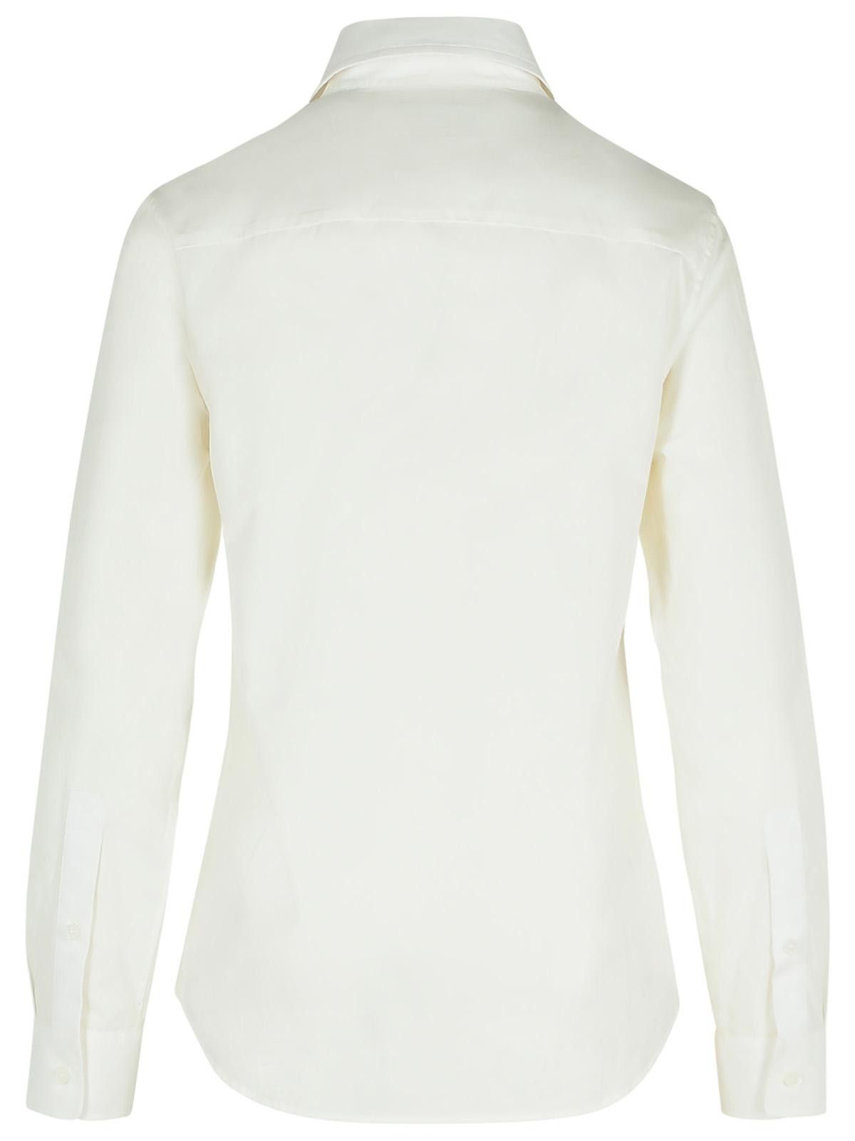 Burberry BURBERRY 'String' White Cotton Shirt Size S / US 4 / IT 40 - 3 Thumbnail