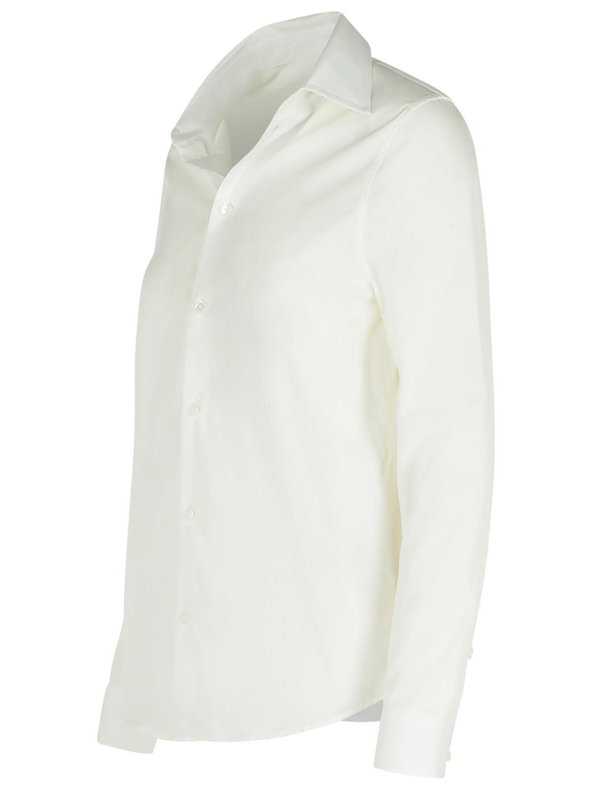 Burberry BURBERRY 'String' White Cotton Shirt Size S / US 4 / IT 40 - 2 Thumbnail