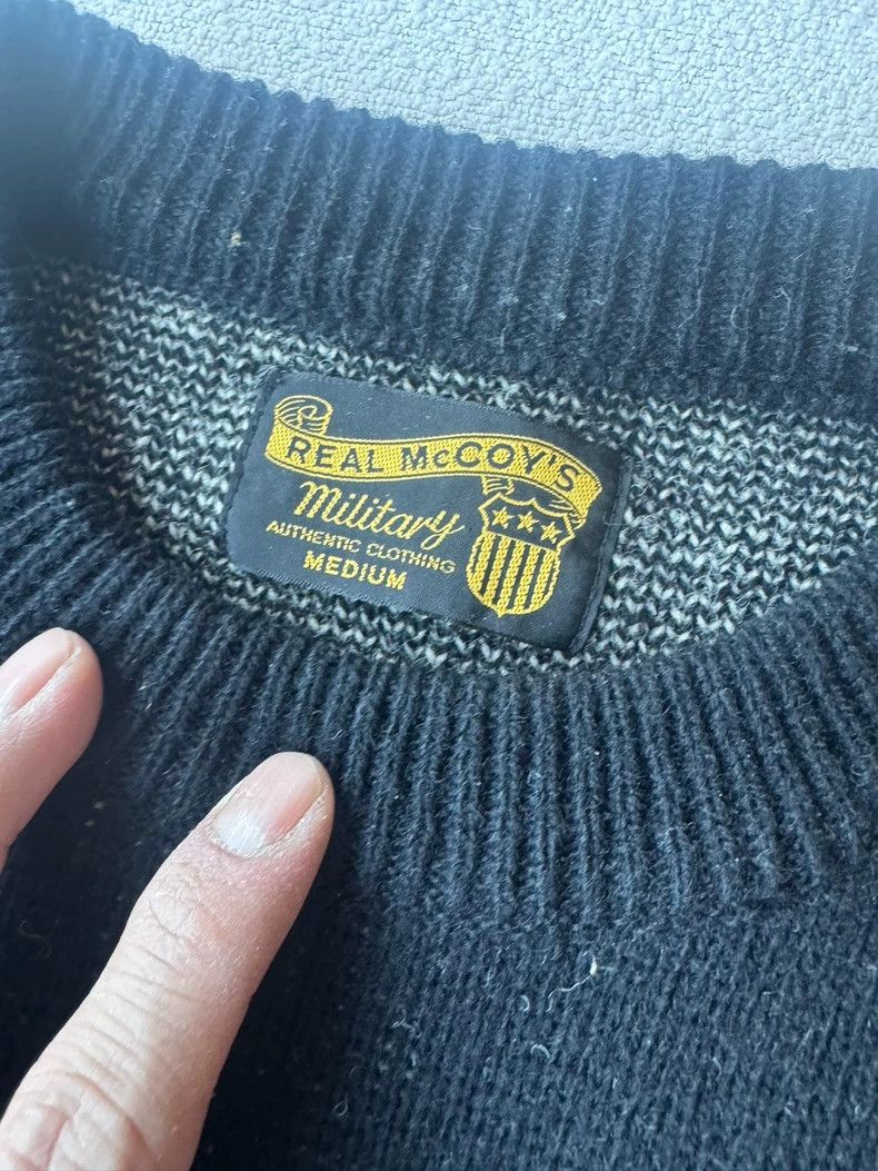 The Real McCoy's Military Inspired Wool Skull Sweater-dmc Size US M / EU 48-50 / 2 - 6 Thumbnail