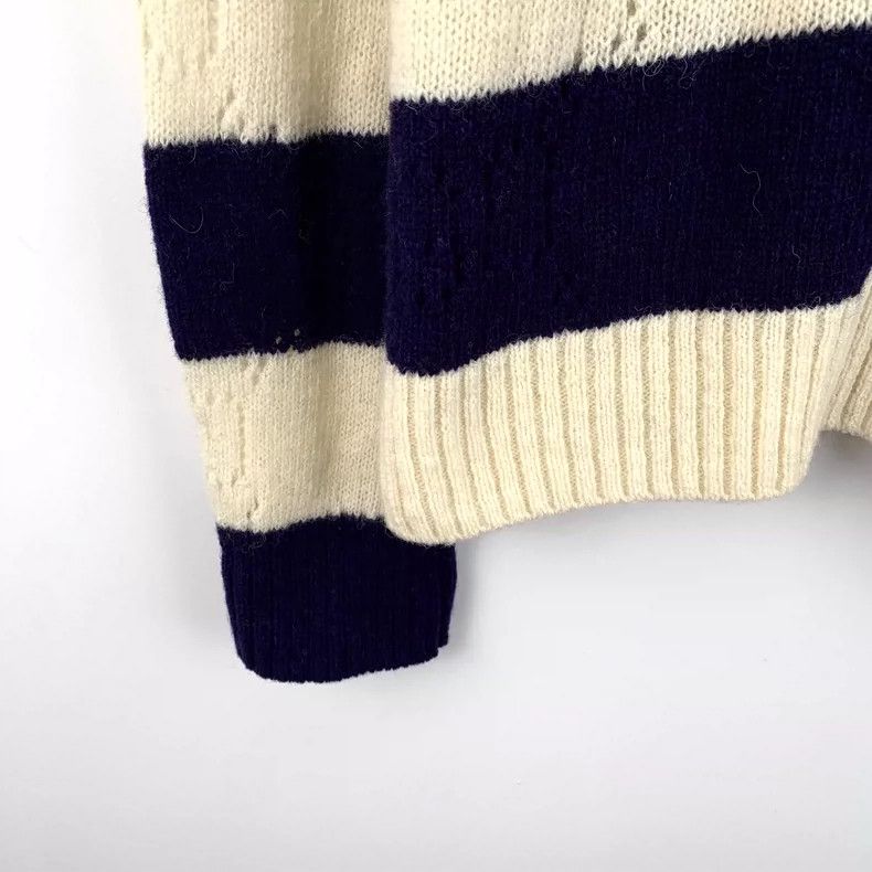 Gucci Gucci Striped Wool Sweater with Tiger Embroidery-dmc Size US L / EU 52-54 / 3 - 5 Thumbnail