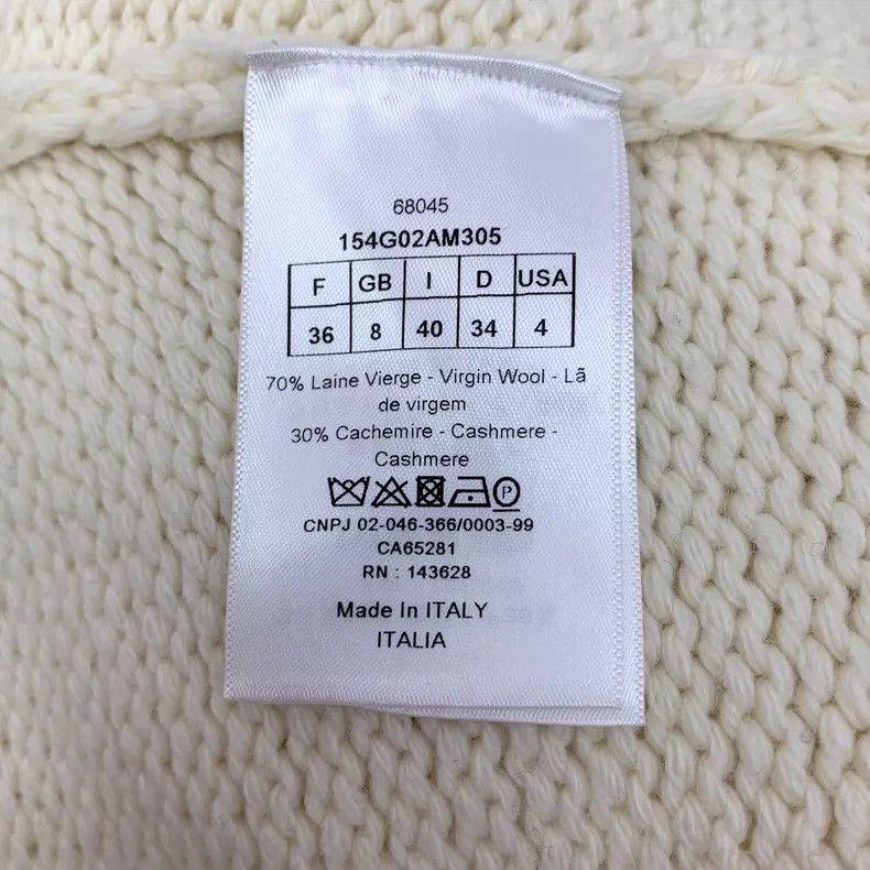 Dior Christian Dior Beige Wool Long Sleeve Sweater-dmc Size US XS / EU 42 / 0 - 8 Thumbnail