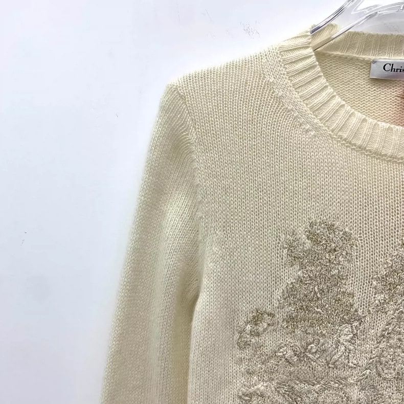 Dior Christian Dior Beige Cashmere Long Sleeve Sweater-dmc Size US XXS / EU 40 - 3 Thumbnail