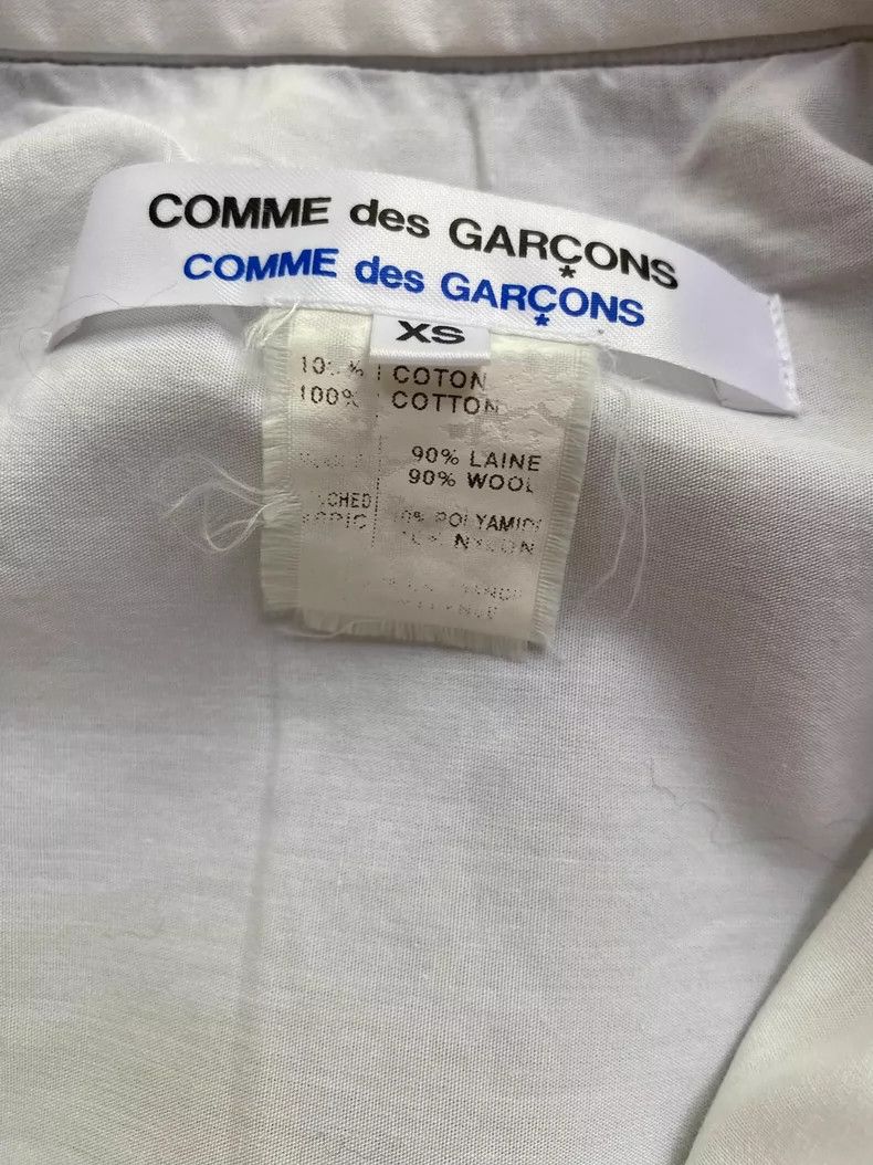 Comme des Garcons Comme des Garçons White Shirt with Gray Details-dmc Size US XS / EU 42 / 0 - 7 Thumbnail