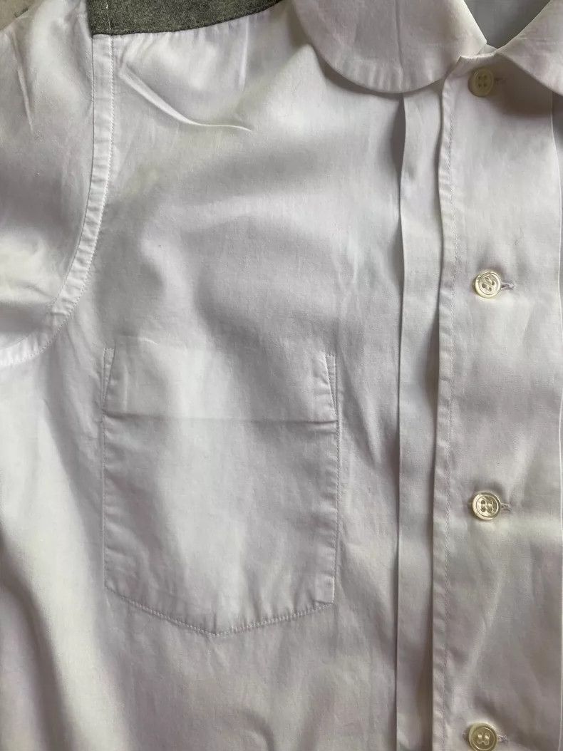 Comme des Garcons Comme des Garçons White Shirt with Gray Details-dmc Size US XS / EU 42 / 0 - 3 Thumbnail