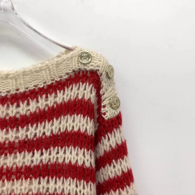 Dior Christian Dior Striped Knit Sweater Size S-dmc Size US S / EU 44-46 / 1 - 3 Thumbnail