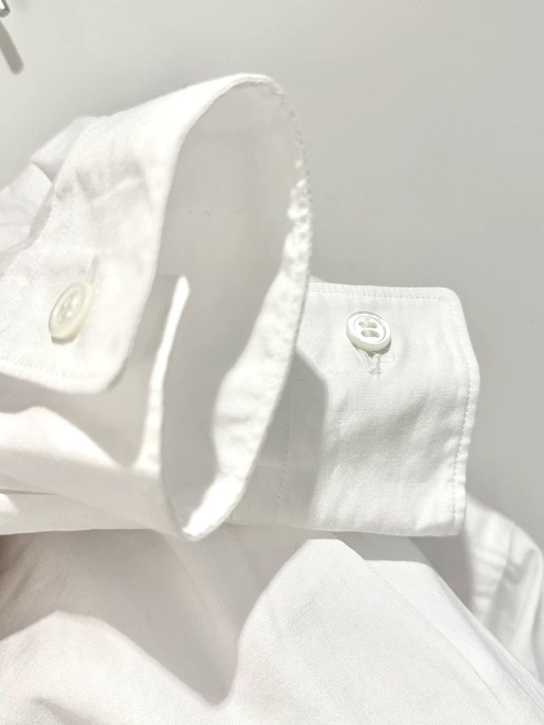 Comme des Garcons White Ruffled Collar Shirt by Comme des Garçons-dmc Size US XS / EU 42 / 0 - 6 Thumbnail