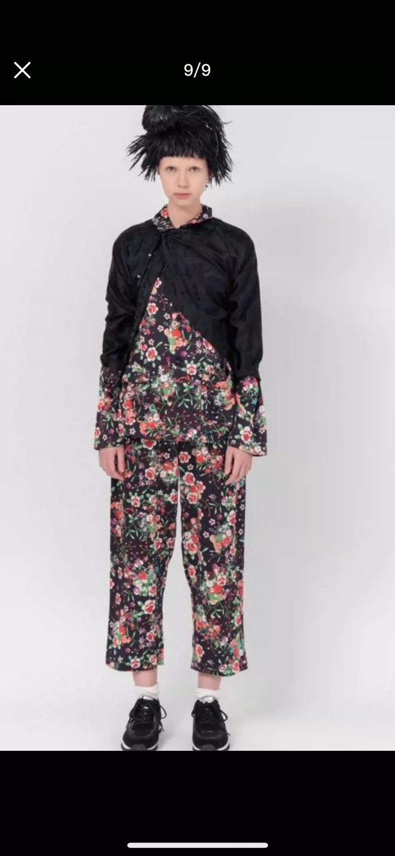 Comme des Garcons Black Embroidered Chinese Style Top-dmc Size US S / EU 44-46 / 1 - 6 Thumbnail