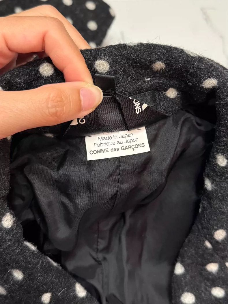 Comme des Garcons Comme des Garçons Black Wool Polka Dot Jacket-dmc Size US M / EU 48-50 / 2 - 5 Thumbnail