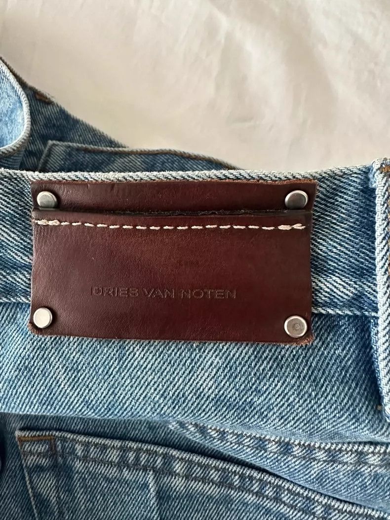 Dries Van Noten Dries Van Noten Wide-Leg Denim Pants-dmc Size US 29 - 5 Thumbnail