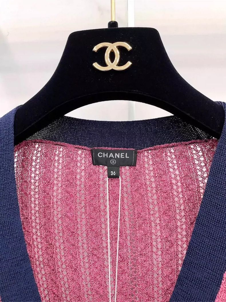 Chanel Chanel Colorblock Cardigan with Buttons-dmc Size US S / EU 44-46 / 1 - 7 Thumbnail