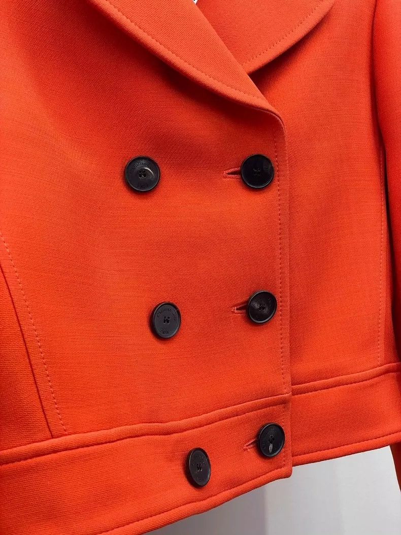 Dior Dior Orange Double-Breasted Jacket-dmc Size US S / EU 44-46 / 1 - 4 Thumbnail