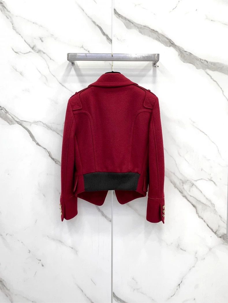 Gucci Gucci Red British Style Short Wool Coat-dmc Size US M / EU 48-50 / 2 - 2 Thumbnail