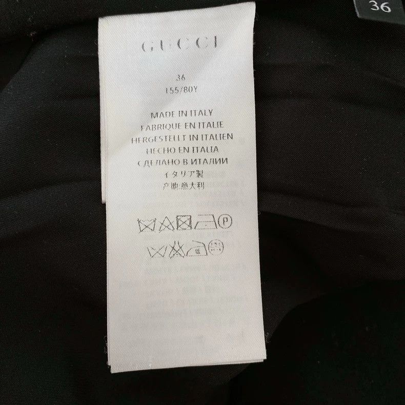 Gucci GUCCI Black Wool Long Coat Size 36-dmc Size US S / EU 44-46 / 1 - 7 Thumbnail