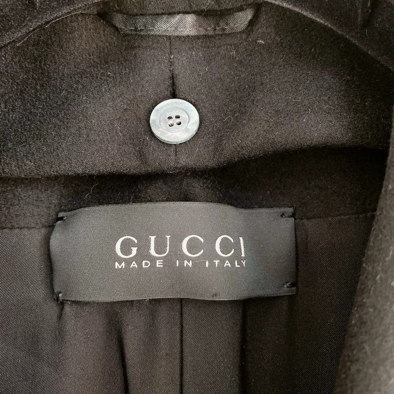 Gucci GUCCI Black Wool Long Coat Size 36-dmc Size US S / EU 44-46 / 1 - 5 Thumbnail