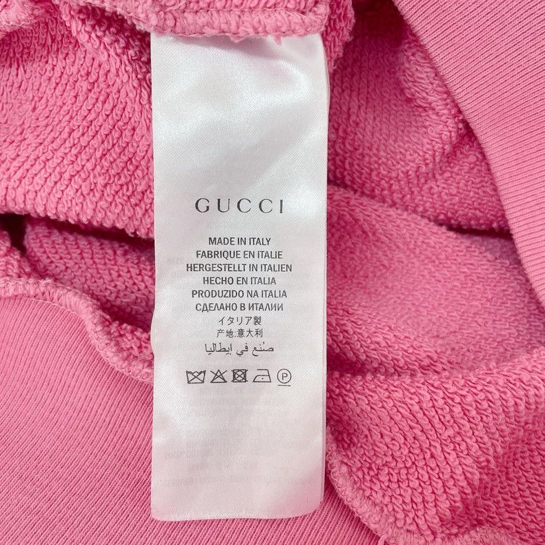 Gucci Gucci Pink Hooded Sweatshirt with Design-dmc Size US S / EU 44-46 / 1 - 6 Thumbnail