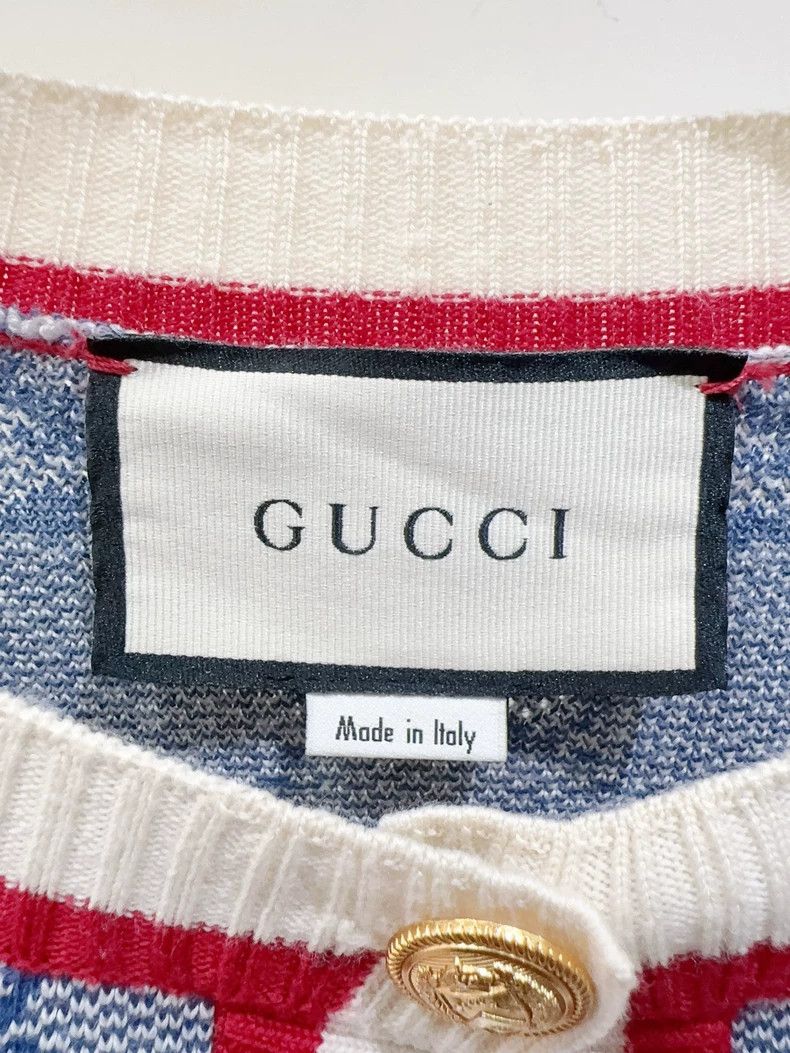 Gucci Gucci Logo Cardigan with Buttons-dmc Size US M / EU 48-50 / 2 - 2 Thumbnail