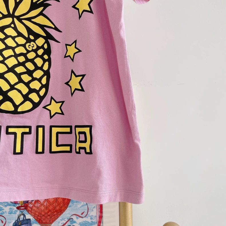 Gucci Gucci Pineapple Print T-Shirt in Pink-dmc Size US S / EU 44-46 / 1 - 4 Thumbnail