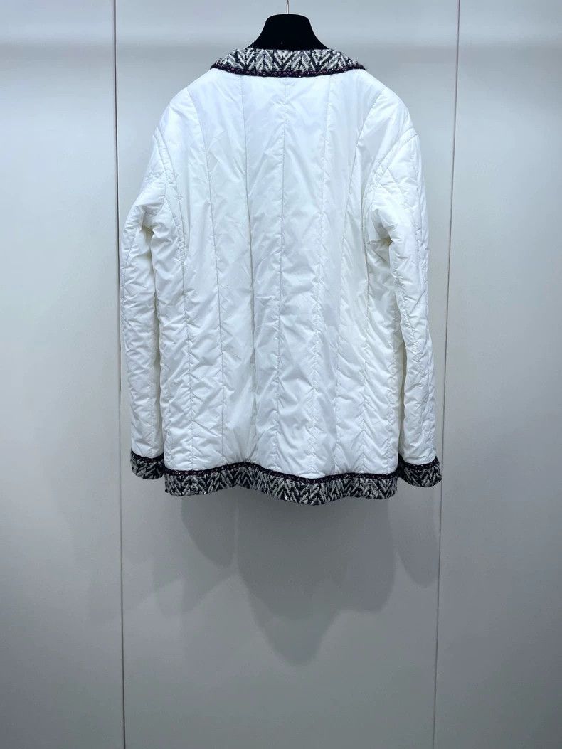 Chanel Chanel White Cotton Jacket with Black Trim-dmc Size US M / EU 48-50 / 2 - 2 Thumbnail
