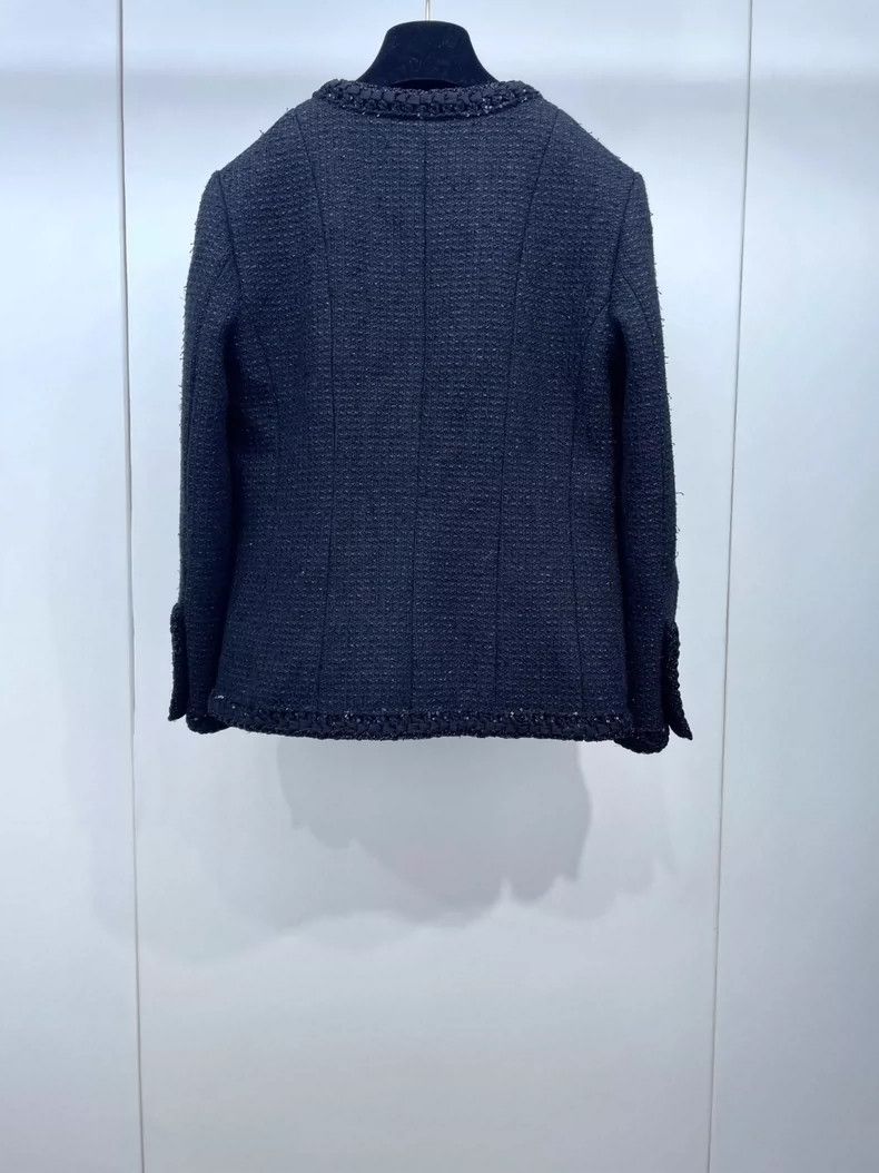 Chanel Chanel Black Tweed Jacket with Tag-dmc Size US S / EU 44-46 / 1 - 2 Thumbnail