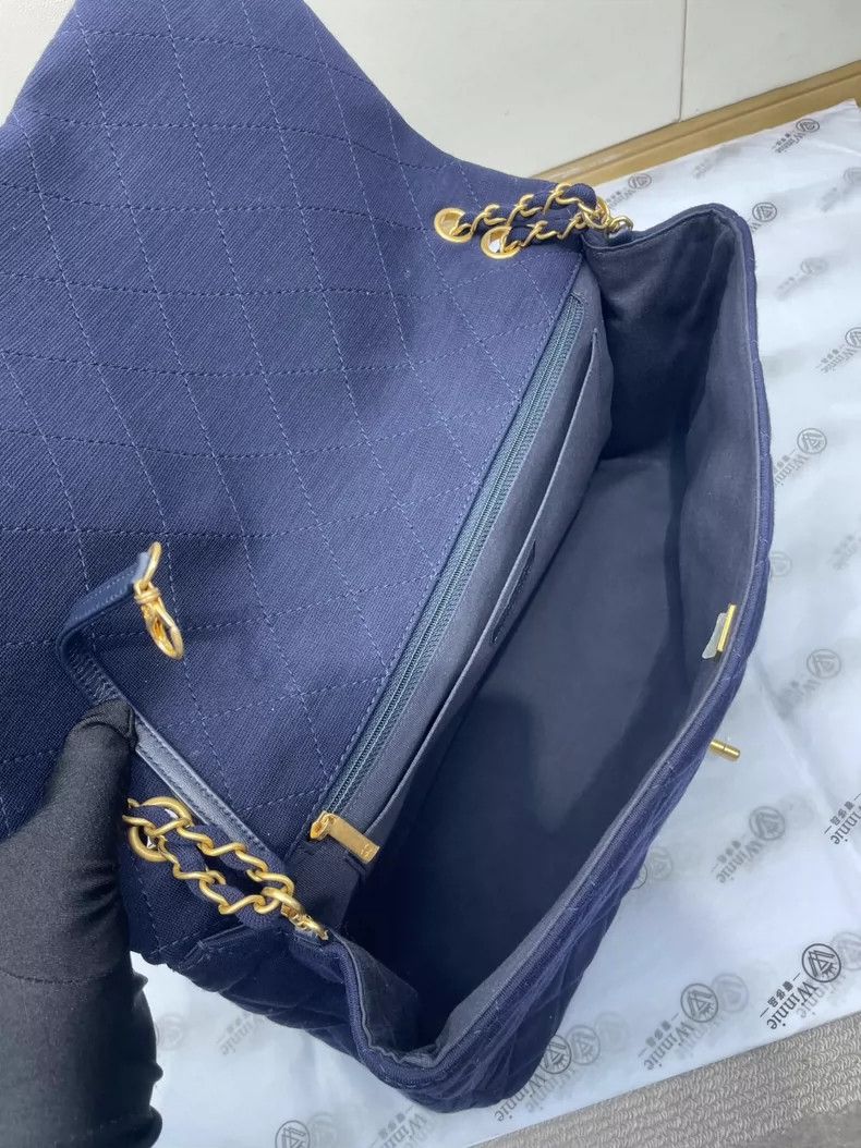 Chanel Chanel Navy Quilted Chain Bag-dmc Size ONE SIZE - 9 Thumbnail
