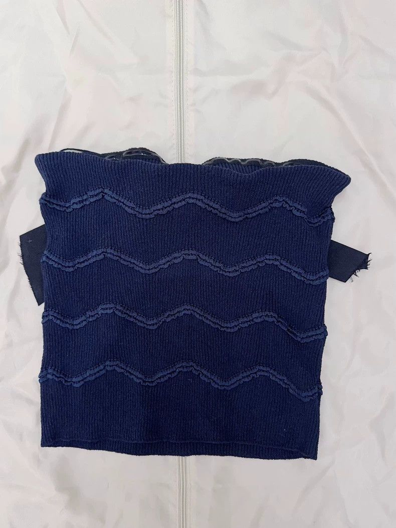 Chanel Chanel Blue Bow Tie Bustier Top-dmc Size US M / EU 48-50 / 2 - 2 Thumbnail