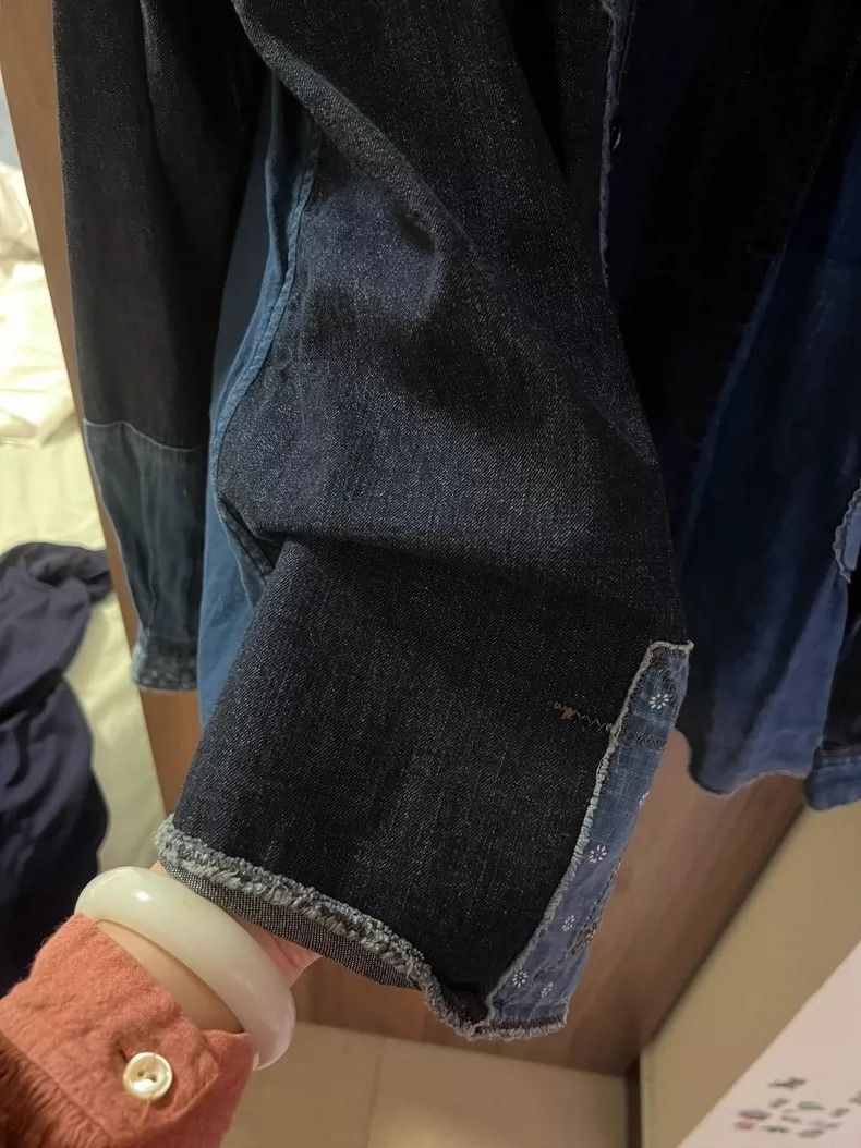 Kapital Kapital Patchwork Denim Shirt Made in Japan Size US S / EU 44-46 / 1 - 9 Thumbnail