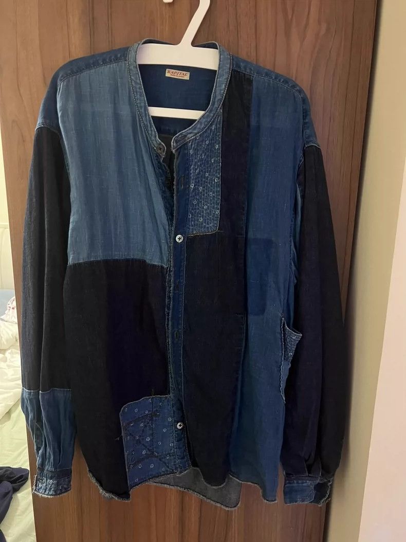 Kapital Kapital Patchwork Denim Shirt Made in Japan Size US S / EU 44-46 / 1 - 2 Thumbnail