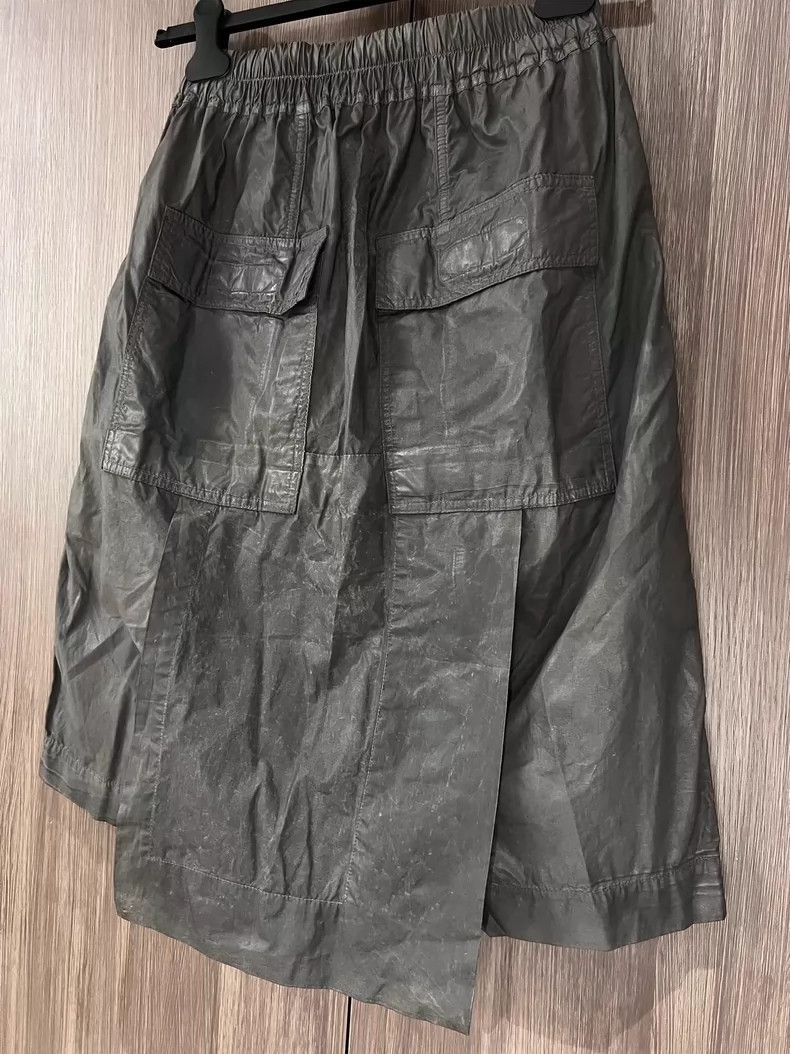 Rick Owens Rick Owens Drkshdw Gray Waxed Skirt Shorts Size US 26 / EU 42 - 7 Thumbnail