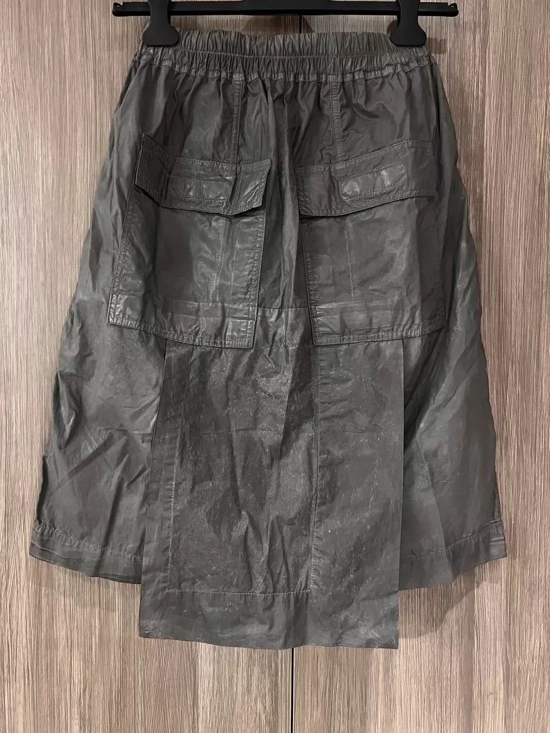Rick Owens Rick Owens Drkshdw Gray Waxed Skirt Shorts Size US 26 / EU 42 - 2 Thumbnail
