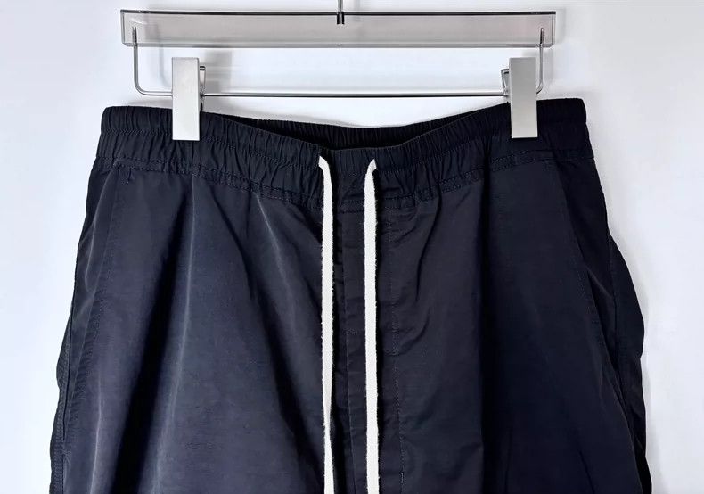Rick Owens Rick Owens Black Drawstring Cropped Pants Size US 34 / EU 50 - 3 Thumbnail