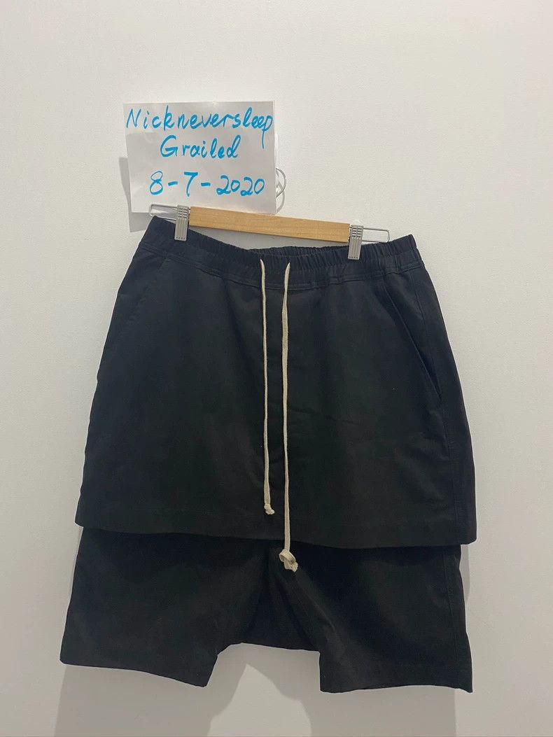 Rick Owens Rick Owens Black Shorts Size S Size US 26 / EU 42 - 2 Thumbnail