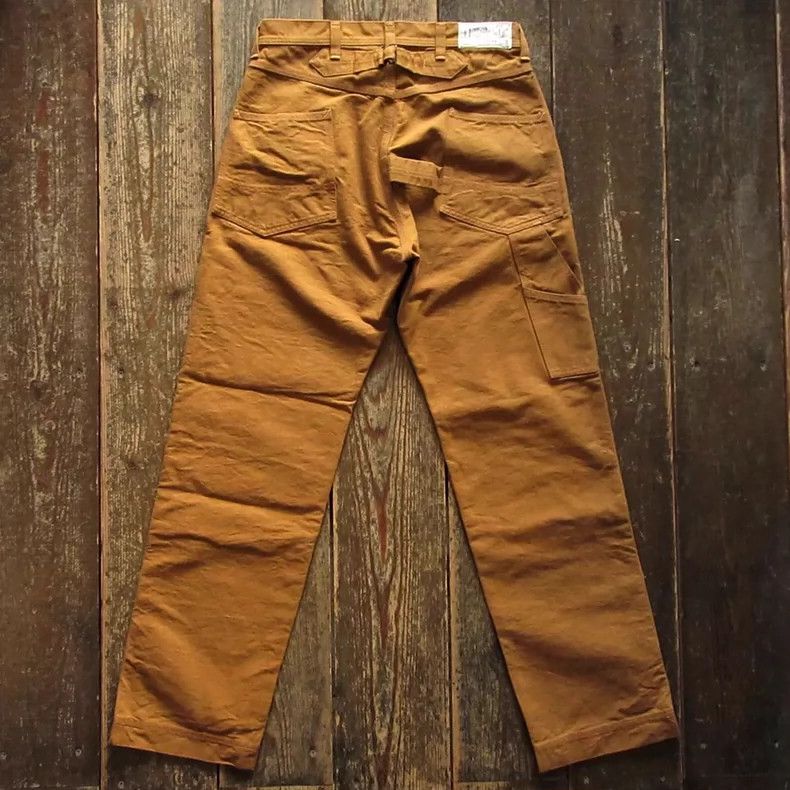 Freewheelers Derrickman Overalls Brown Cotton Duck Work Pants Size US 34 / EU 50 - 5 Thumbnail