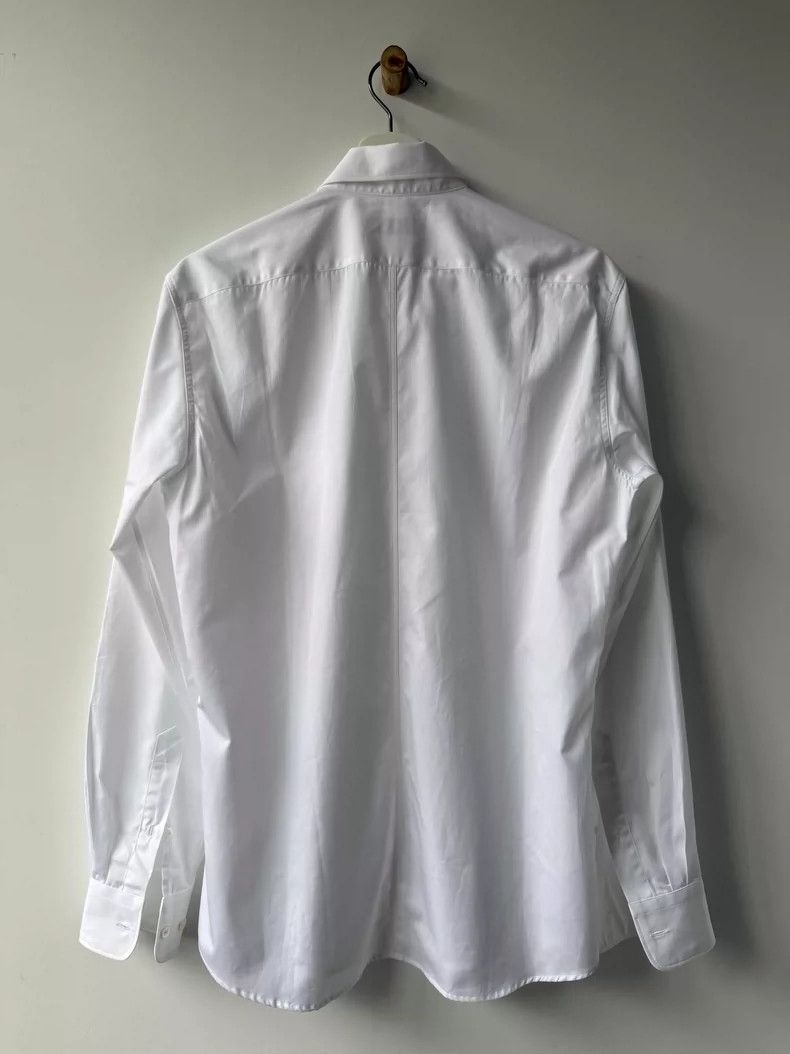 Dries Van Noten Dries Van Noten White Cotton Long Sleeve Shirt Size US L / EU 52-54 / 3 - 4 Thumbnail