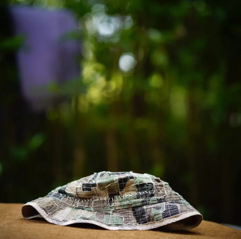 Kapital Vintage Camouflage Patchwork Bucket Hat Size ONE SIZE - 4 Thumbnail