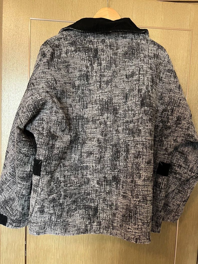 Porter Classic Classic Black and White Jacket with Rich Texture Size US L / EU 52-54 / 3 - 3 Thumbnail