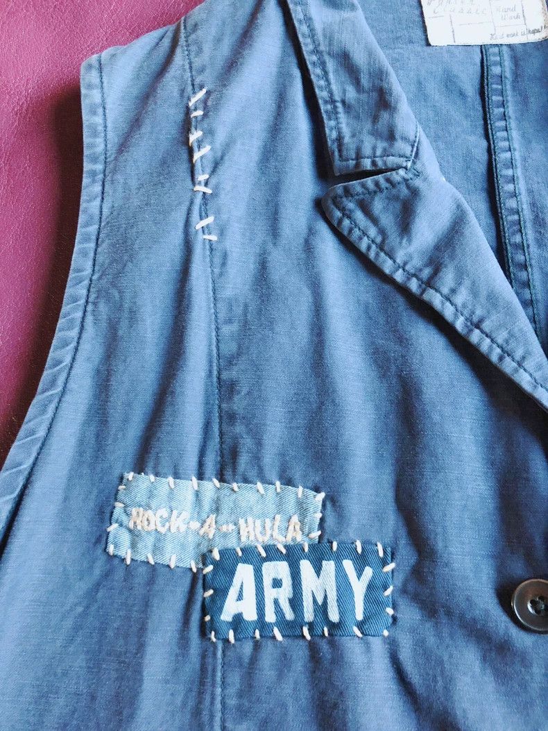 Visvim Artisan Denim Vest with Unique Patchwork Details Size US L / EU 52-54 / 3 - 3 Thumbnail