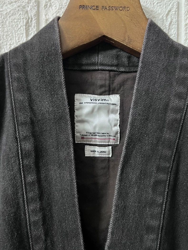Visvim Black Denim Kimono Style Jacket Size US M / EU 48-50 / 2 - 3 Thumbnail