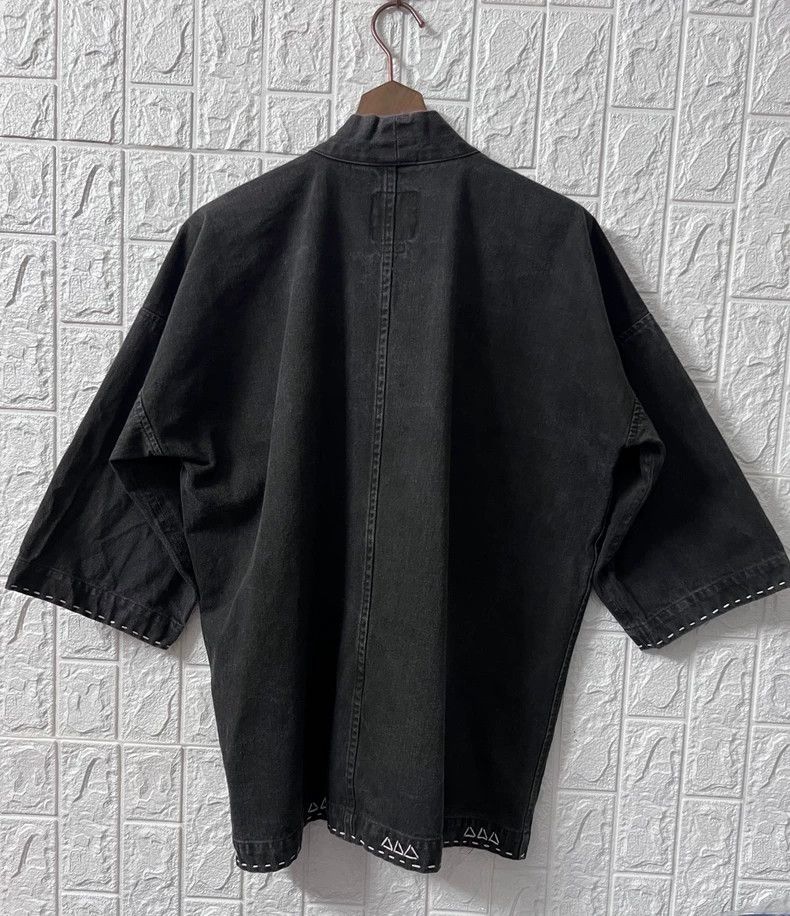 Visvim Black Denim Kimono Style Jacket Size US M / EU 48-50 / 2 - 2 Thumbnail