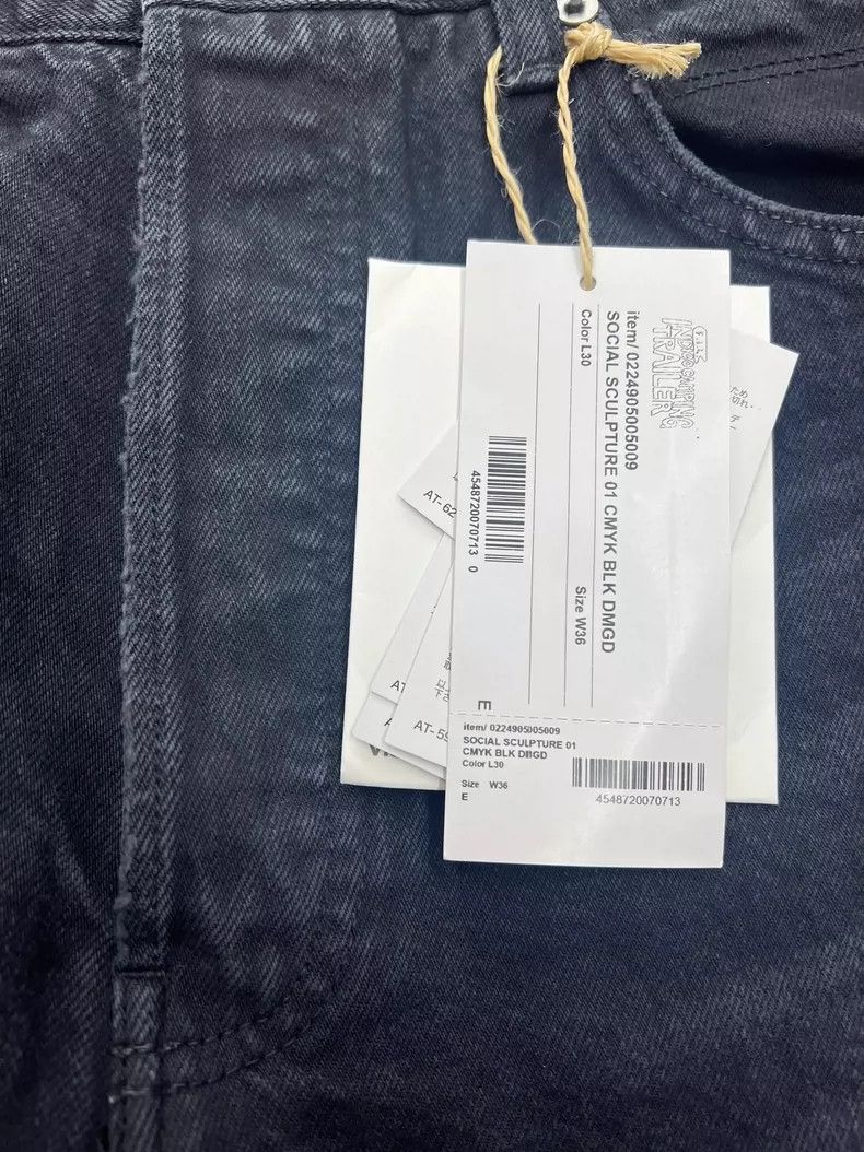 Visvim VISVIM CMYK Black Damaged Denim Pants Size US 36 / EU 52 - 3 Thumbnail