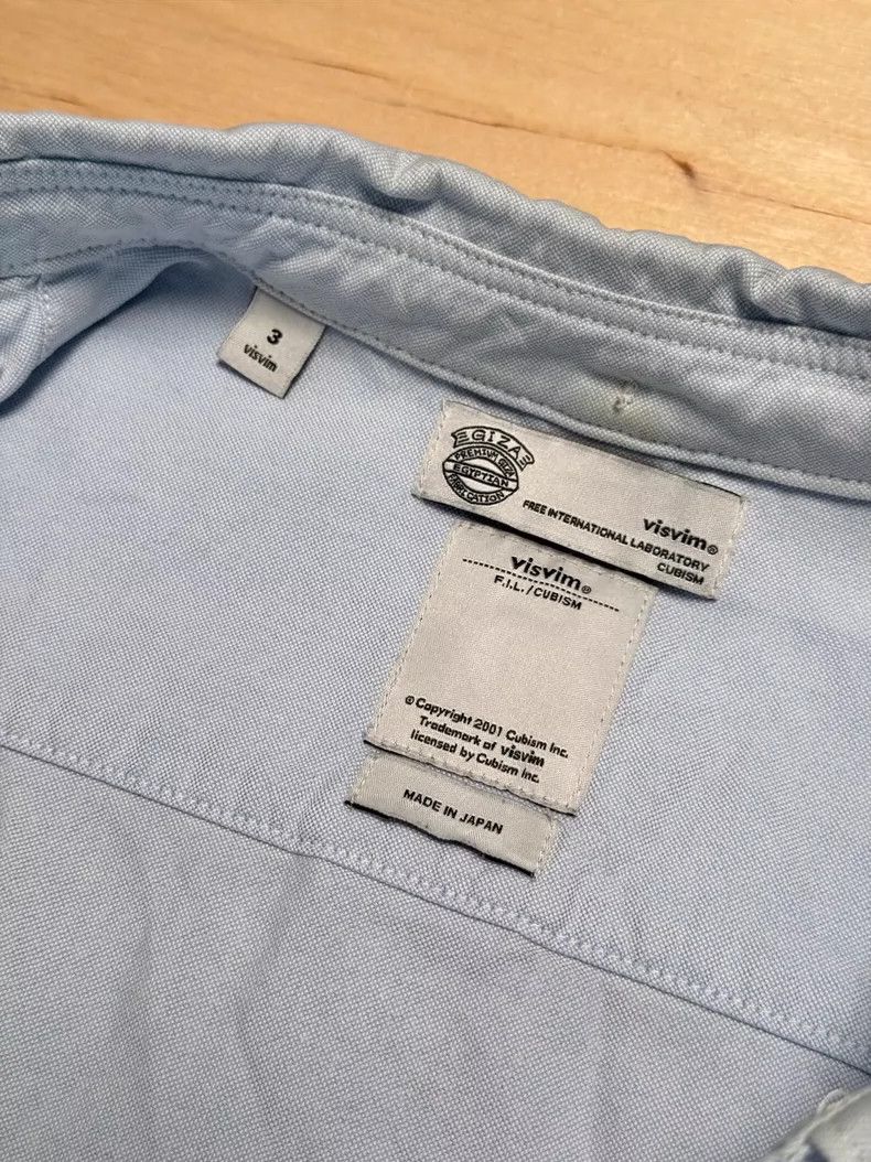 Visvim VISVIM Classic Flag Shirt in Light Blue Size US M / EU 48-50 / 2 - 3 Thumbnail