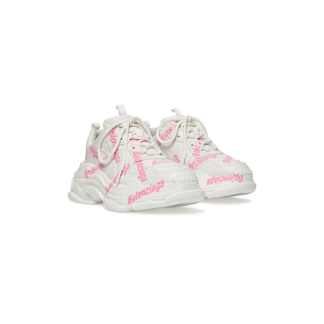 Balenciaga triple s logotype sneaker white Size US 6 / IT 36 - 2 Thumbnail