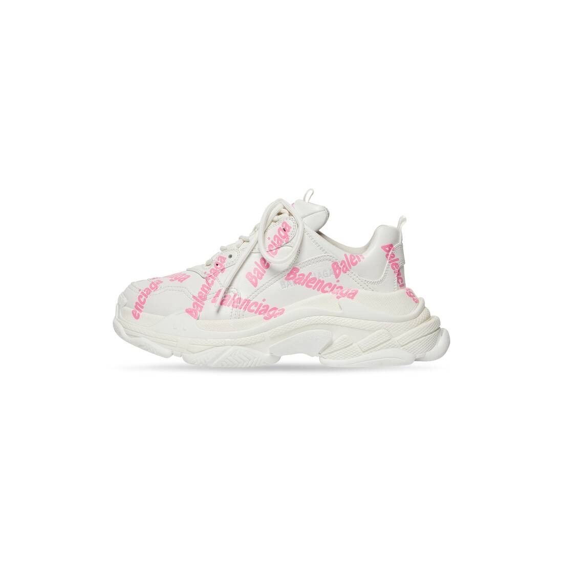 Balenciaga triple s logotype sneaker white Size US 10 / IT 40 - 4 Thumbnail