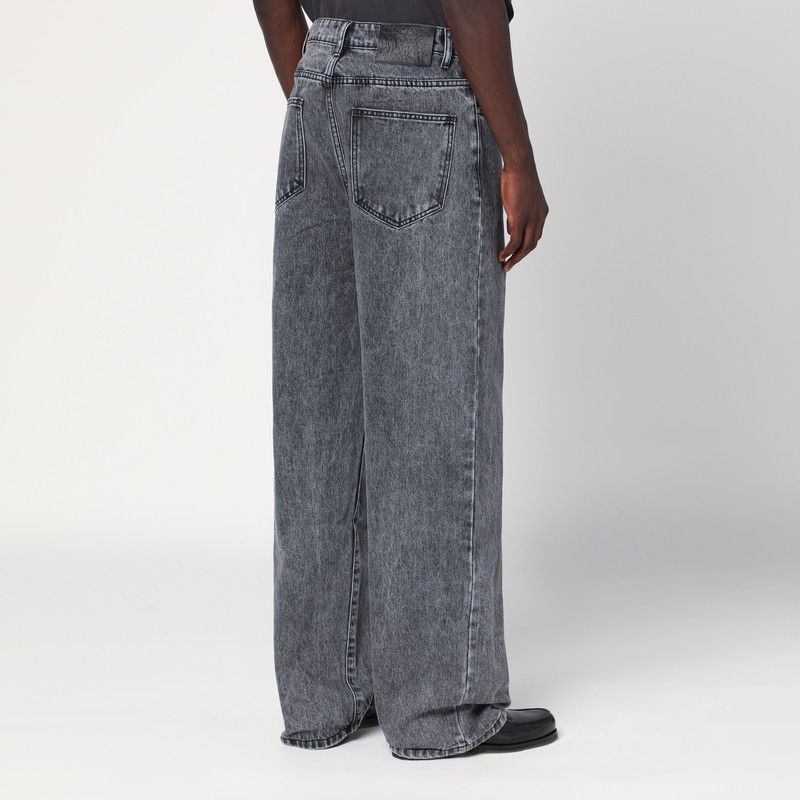 basketcase gallery Basketcase Gallery Wide-Leg Black Washed Jeans Size US 30 / EU 46 - 2 Thumbnail