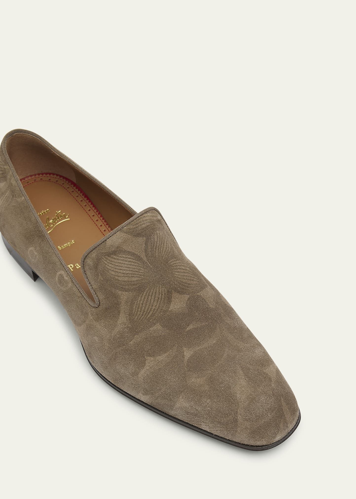 Christian Louboutin dandelion loafers in floral-printed suede Size US 13 / EU 46 - 4 Thumbnail