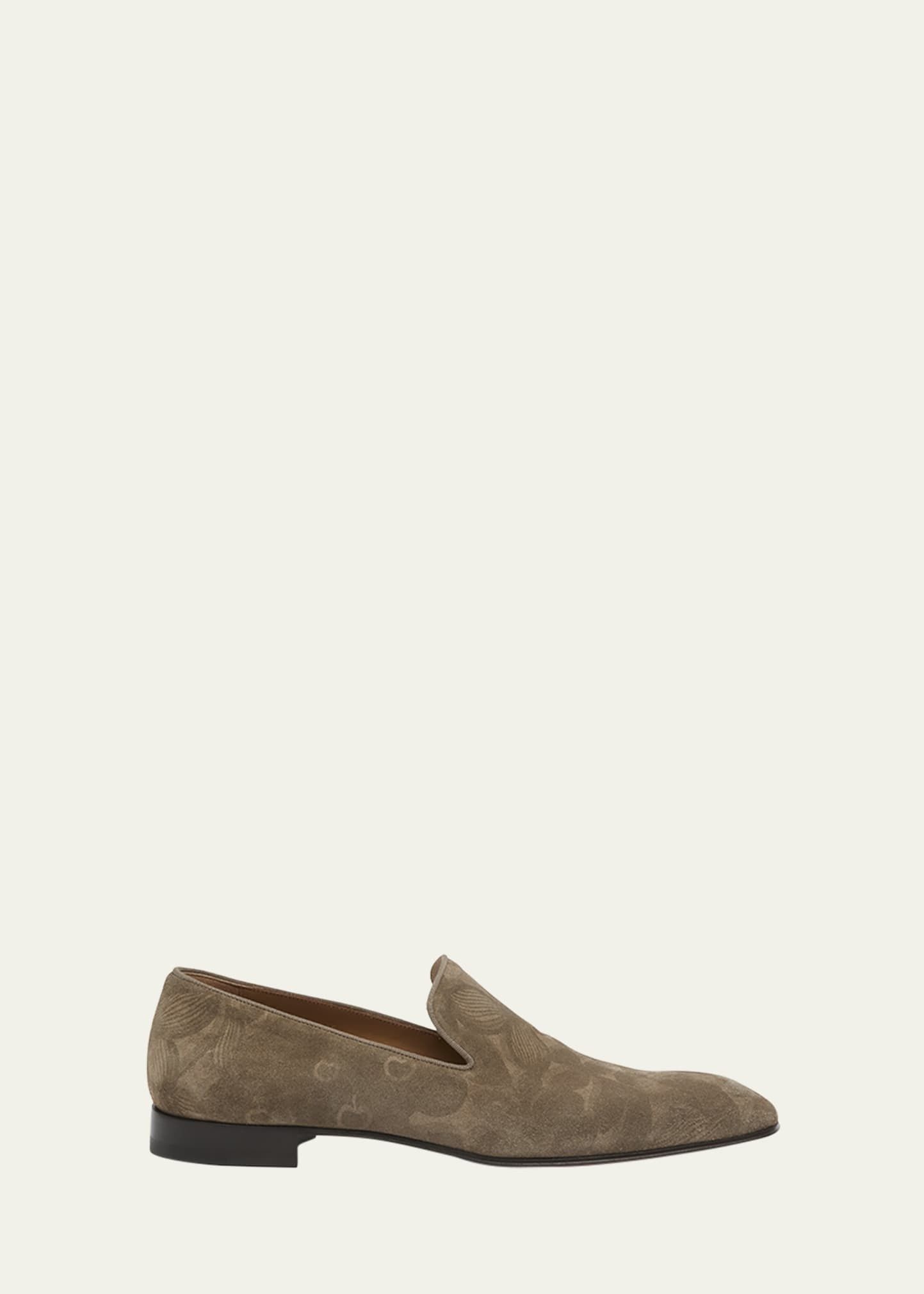 Christian Louboutin dandelion loafers in floral-printed suede Size US 13 / EU 46 - 2 Thumbnail
