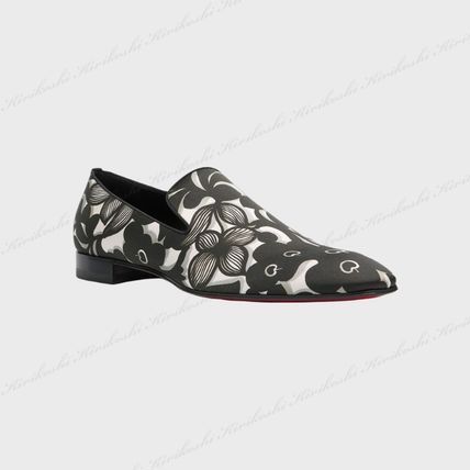 Christian Louboutin dandelion loafers in floral-printed fabric in black/white Size US 8 / EU 41 - 2 Thumbnail