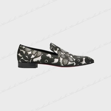 Christian Louboutin dandelion loafers in floral-printed fabric in black/white Size US 9 / EU 42 - 4 Thumbnail
