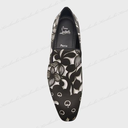Christian Louboutin dandelion loafers in floral-printed fabric in black/white Size US 12 / EU 45 - 5 Thumbnail